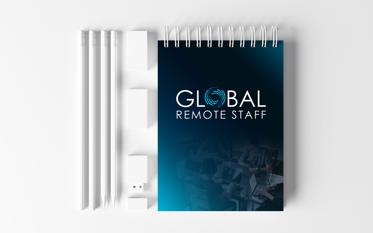 Логотип компанії Global remote на мерчі